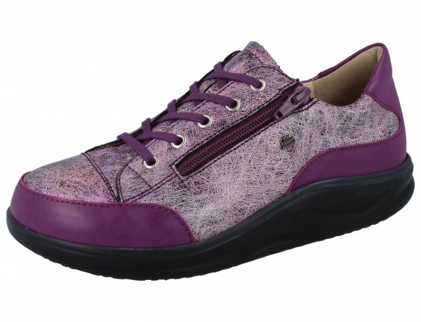 FINN COMFORT FINNAMIC Hachiouji Damen Halbschuhe lila grape pink Glattleder