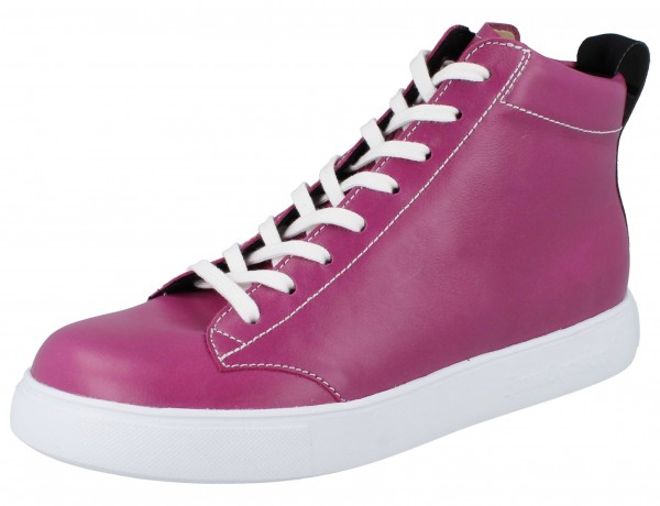 FINN COMFORT FINNCO Pisco Damen Halbschuhe Schnürschuhe knöchelhoch pink candy Glattleder